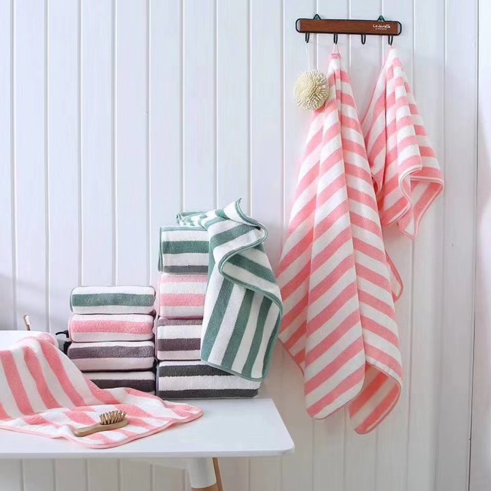A wide coral fleece handkerchief
