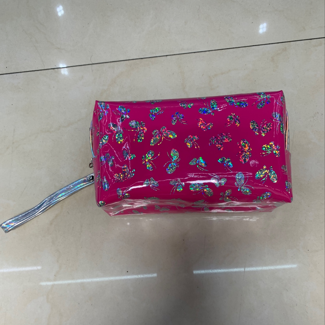 Glitter Makeup Bag Octagon Bag