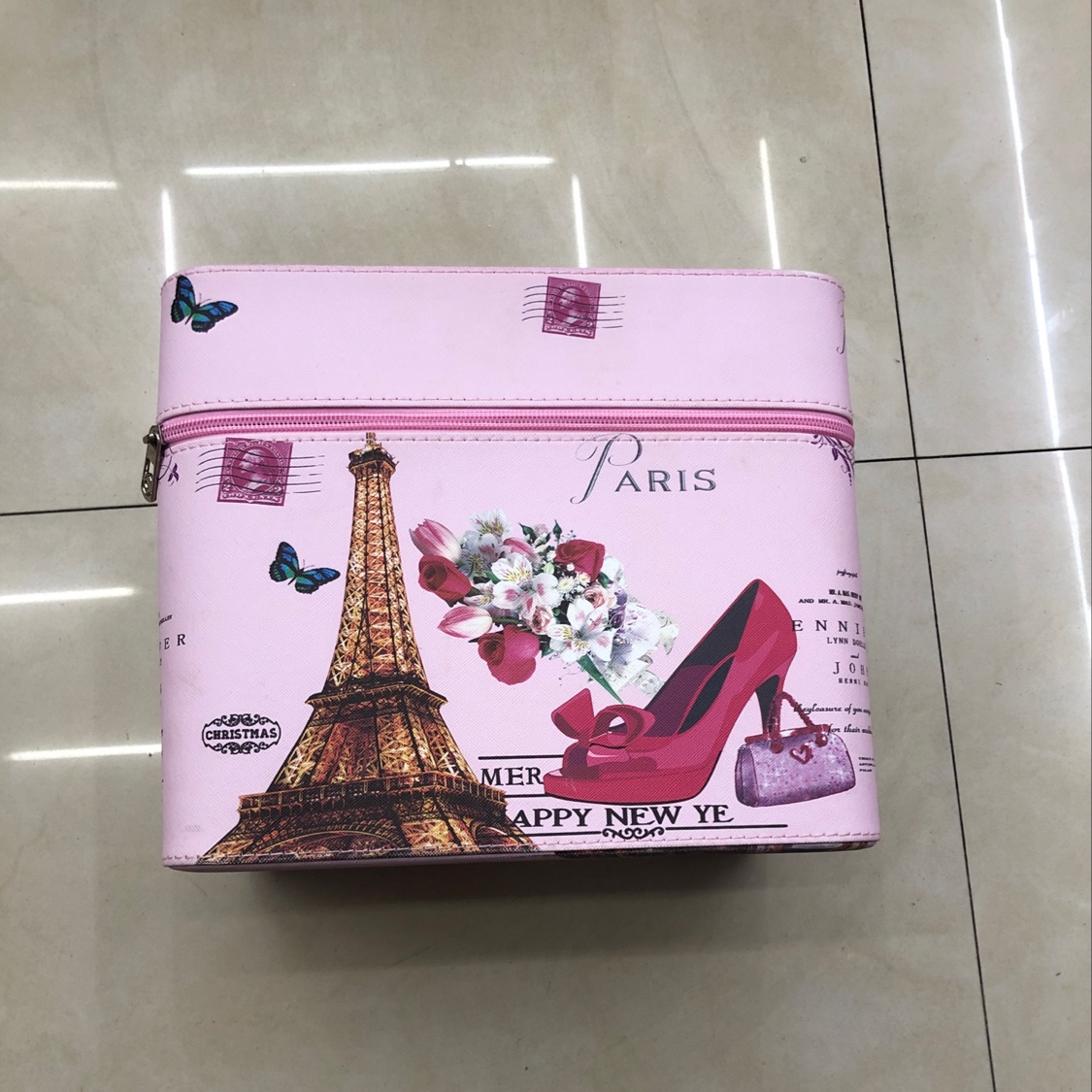 化妆包化妆箱铁塔四开箱收纳箱大容量