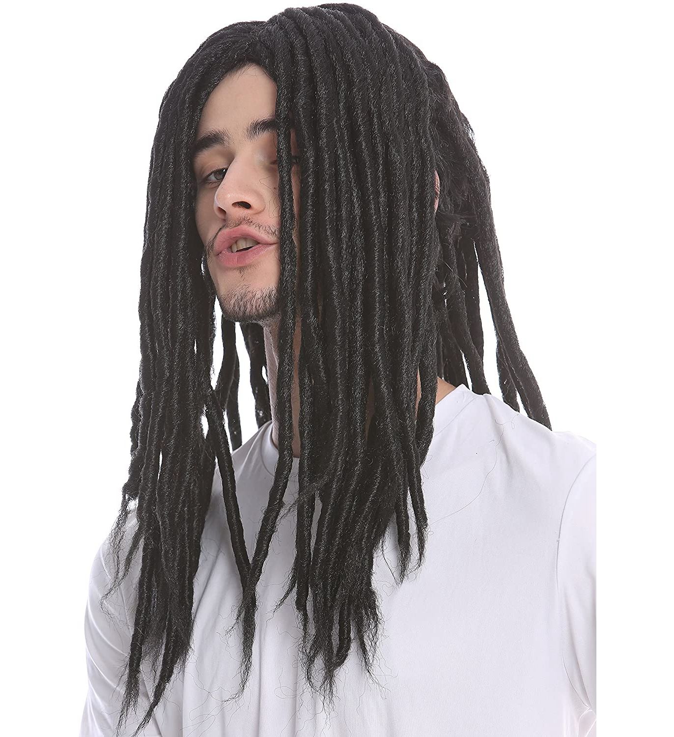 A black man's dirty braid wig