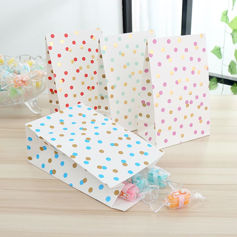 Kraft Paper Bag Shopping Bag Candy Bag Golden Brown Paper Sealing Pocket details Picture