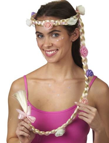 长发 公主假发花环