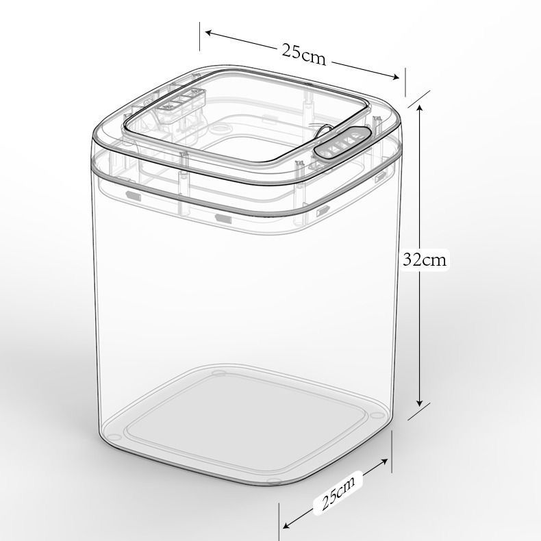 智能垃圾桶感应式家用客厅厨房卫生间创意自动带盖电动垃圾桶大号详情图19