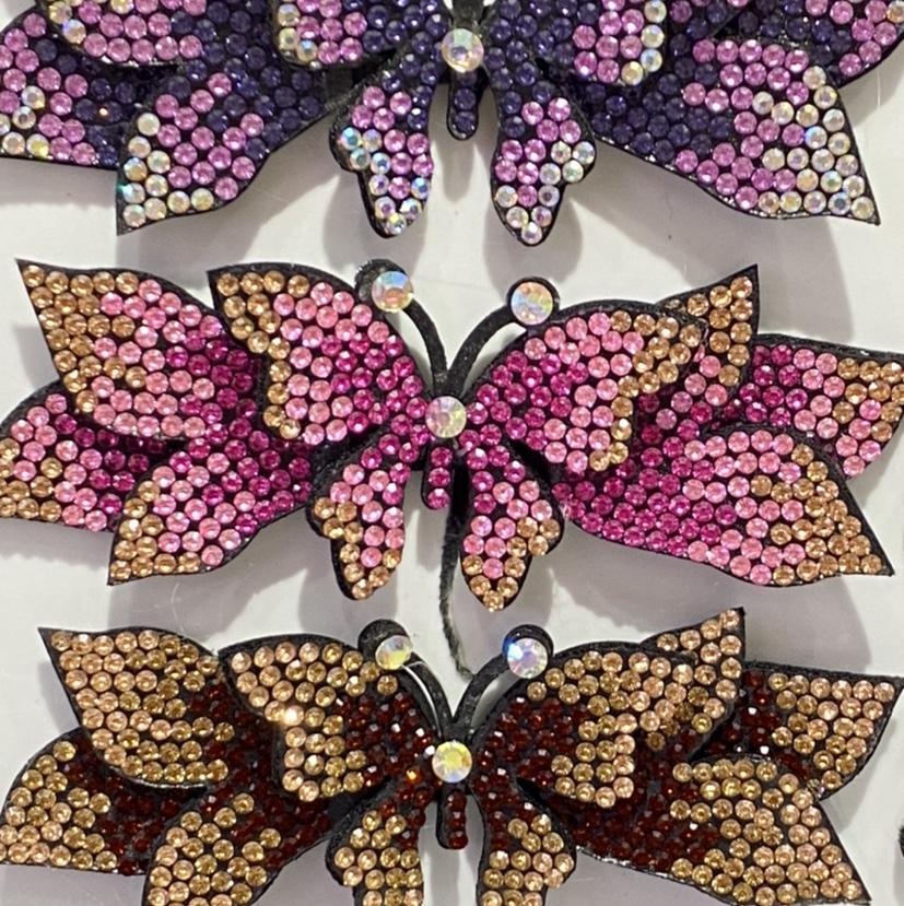 Multi-Color Optional Beautiful Blooming Rhinestone Accessories For Butterfly Wings