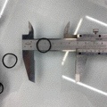 08 Black Rubber Band Diameter 1.8Cm Thickness 1.2Mm Rubber Ring Rubber Band Specification drawing