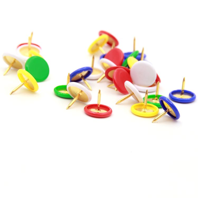卡卡五金 1652吸塑卡装包塑彩色图钉(Color thumbtacks)办公用品详情图3
