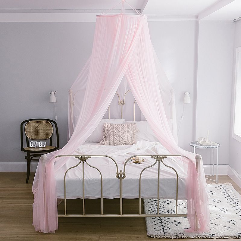 2020 Ceiling Mosquito Net Double Household Floor Princess Wind Encryption Free Installation Dome Screen 1.5M/1.8M Bed details Picture