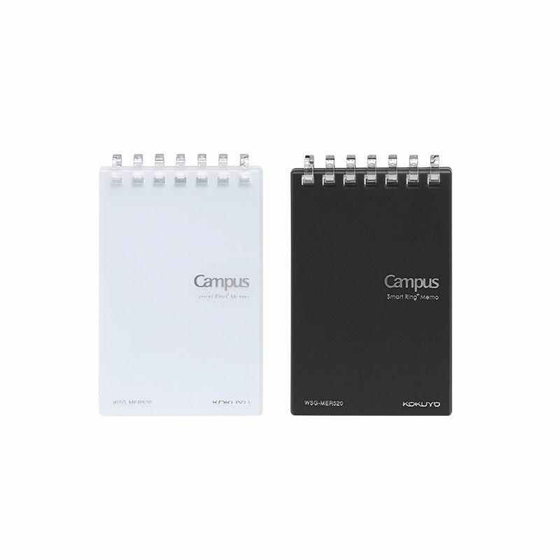 KOKUYO wSR-MER 520D Compact ultra thin loose-leaf A7/20 checkered black