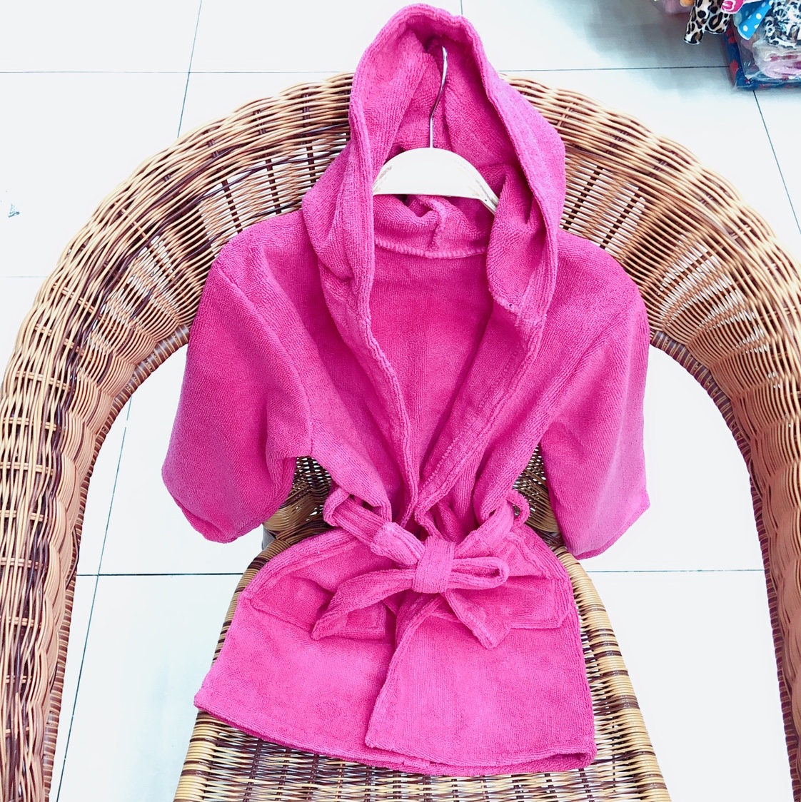 Microfiber children's bathrobes