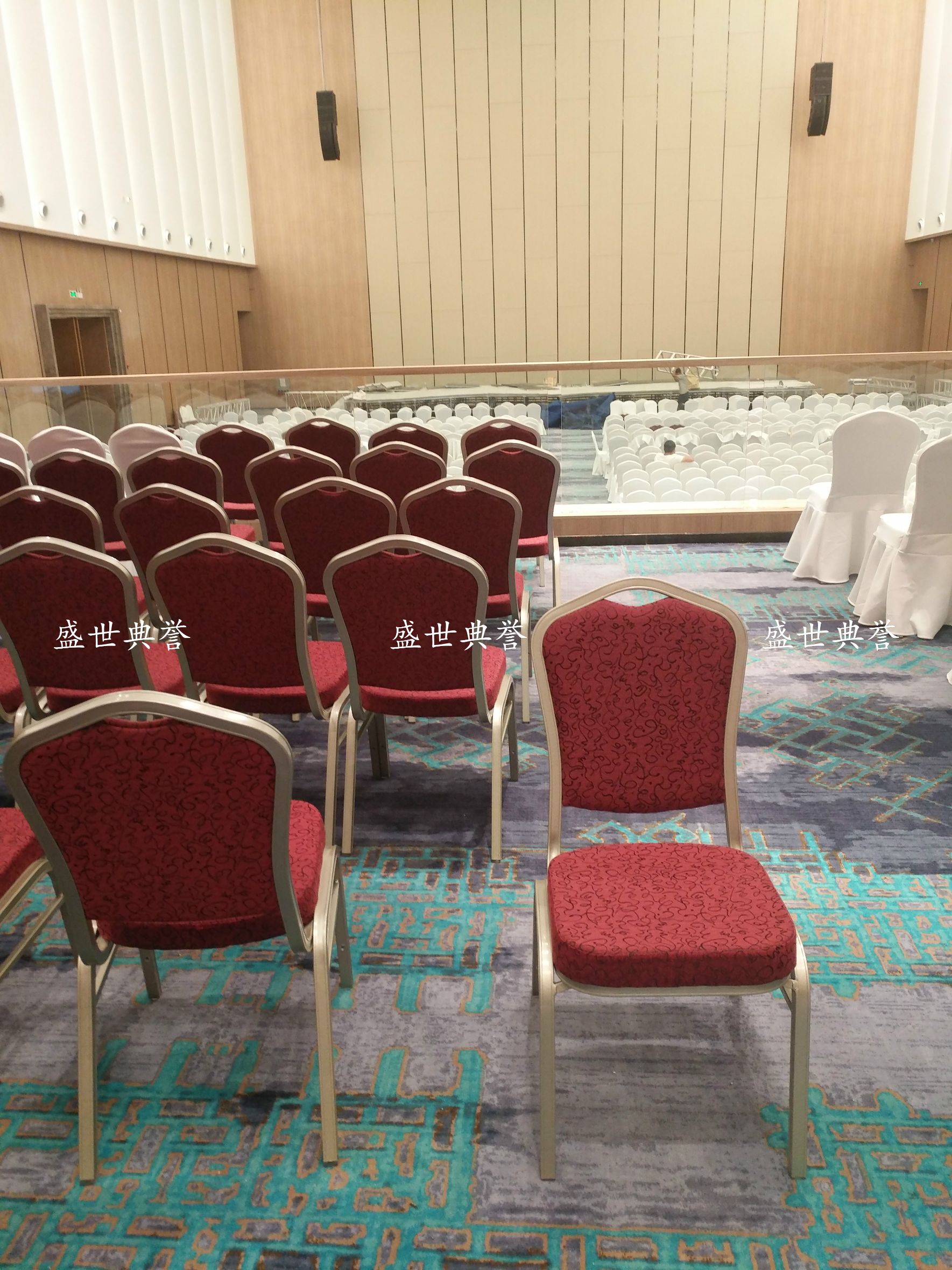 杭州国际五星级酒店宴会厅餐桌椅 会议中心婚礼会议铝合金椅子详情图1