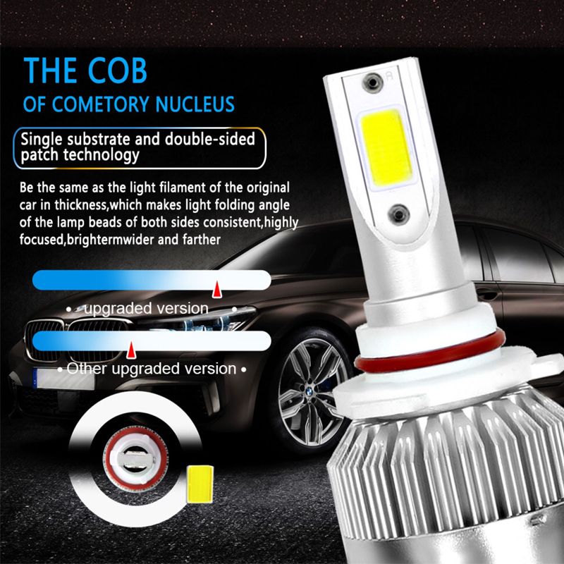 C6 automotive led headlight ultra-bright high and low beam bulbs ultra-bright H7H1, H4, H11, H9 pic 6