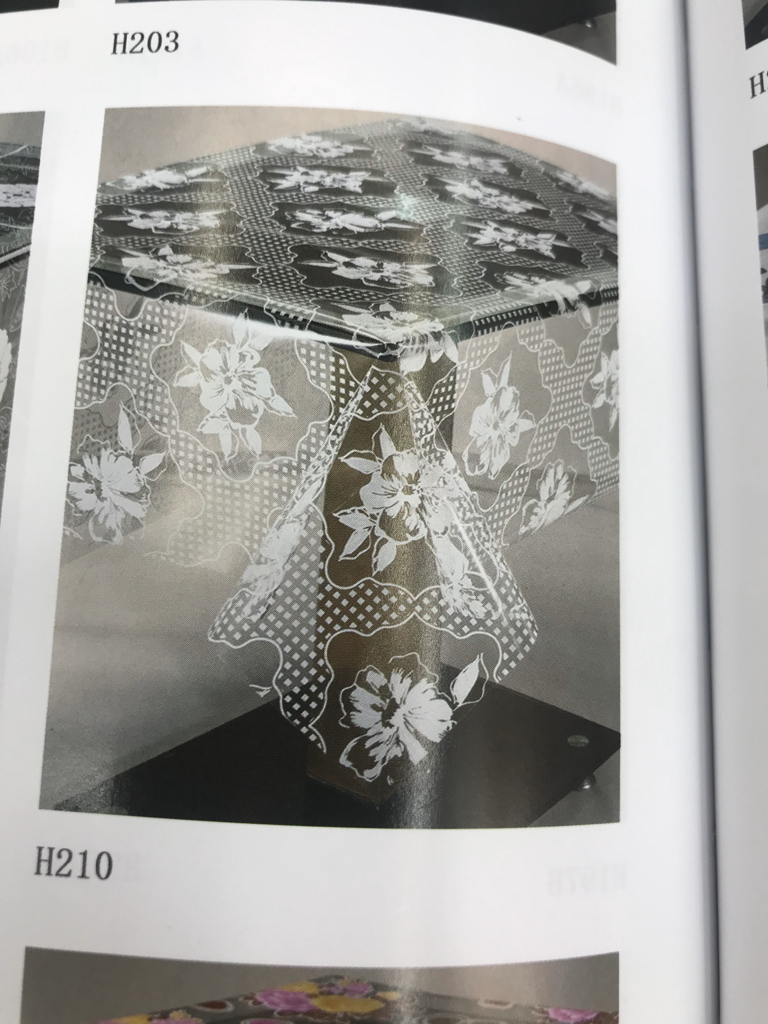 透明 水晶 印花PVC桌布台布茶几布防水防油详情图2