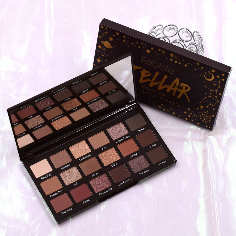 【FEBBLE】ES3628-2 New Star 18-color chocolate Plate eyeshadow Earth Coffee color Internet celebrity pic 4