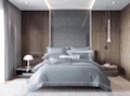 High-end silk four-piece set (silver-gray) details Picture