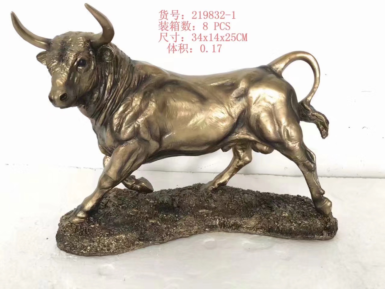 Resin imitation copper cattle series thumbnail