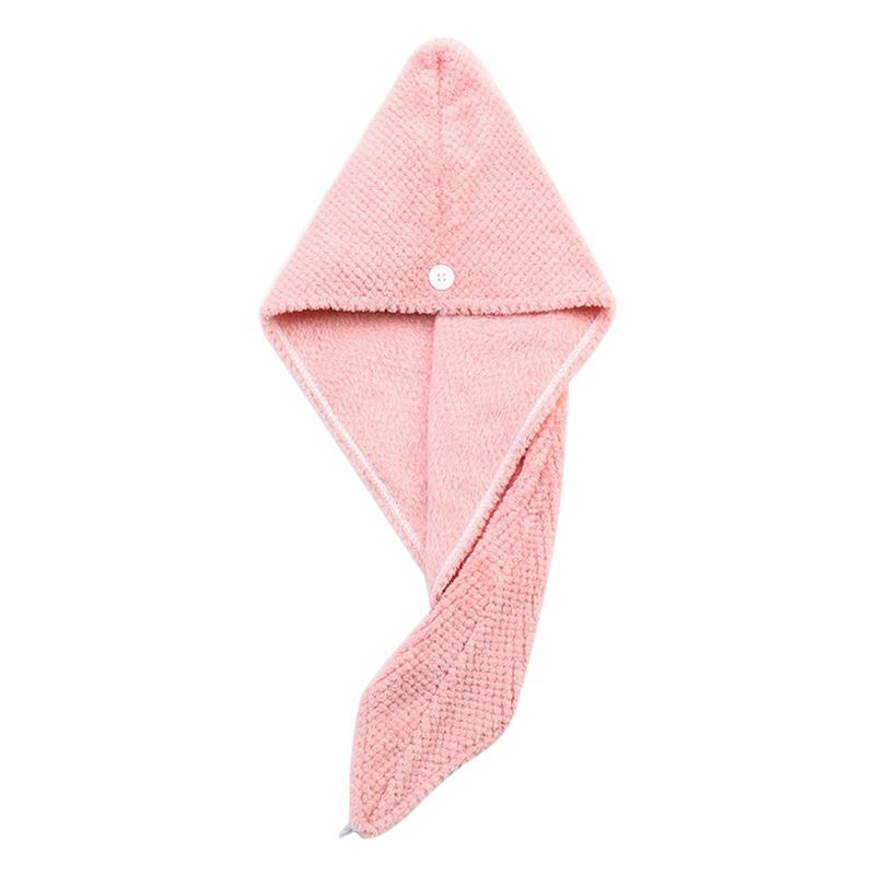 Coral fleece teak dry hair cap undefined