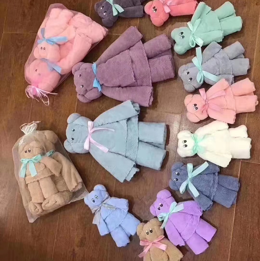 Coral fleece elephant towel