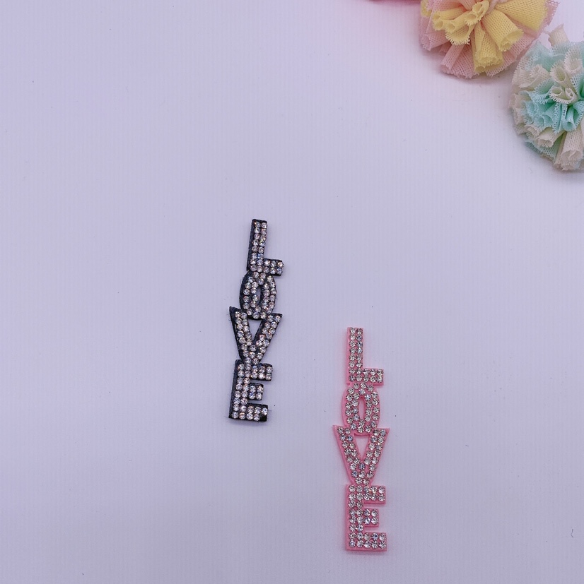 Vertical bar LOVE ultrasonic accessory jewelry, headwear color, small ding cloth flower, handcrafted decorative flower, vertical bar LOVE ultrasonic accessory jewelry, headwear color, small ding cloth flower, handcrafted decorative flower, vertical bar LOVE ultrasonic matching