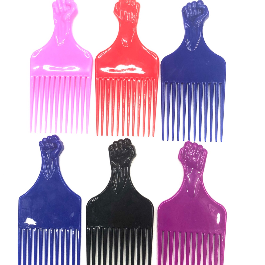 厂家直销大号叉梳拳头梳子中东非洲热卖梳子黑人梳子大叉梳