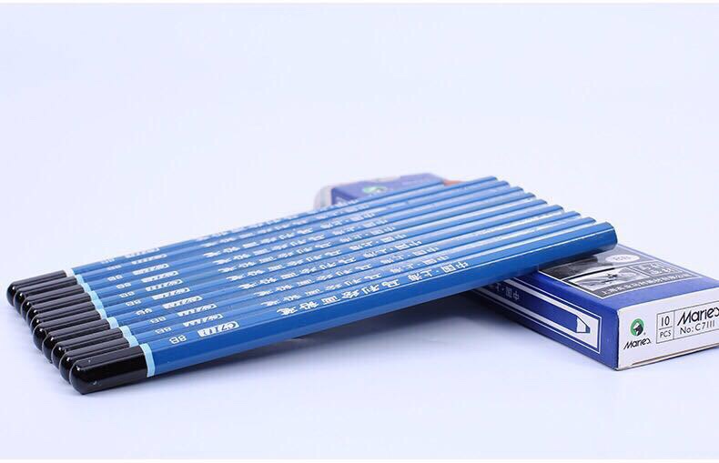 Marley 7401 Sketch pencil, art sketch wooden pencil, exam pencil, drawing pencil, sketch Charcoal, HB 2B, 4B, 3B B, no free shipping Specification image
