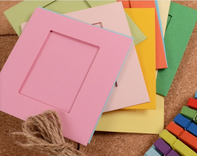 DIY paper photo frame photo wall