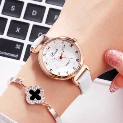 Foreign trade women's watches, fashionable diamond-encrusted leather strap watches, ins student accessories, waterproof quartz watches, one-piece consignment