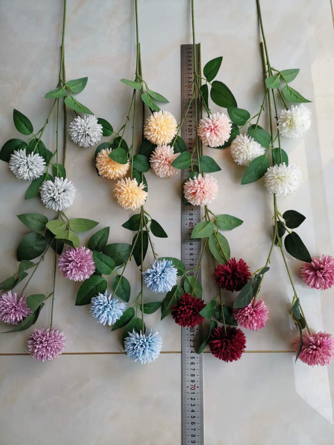Three single round balls