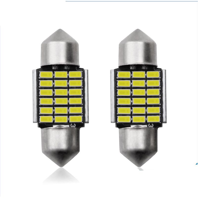 汽车灯解码31 36 39 41MM  3014阅读灯车顶灯汽车LED双尖牌照灯
