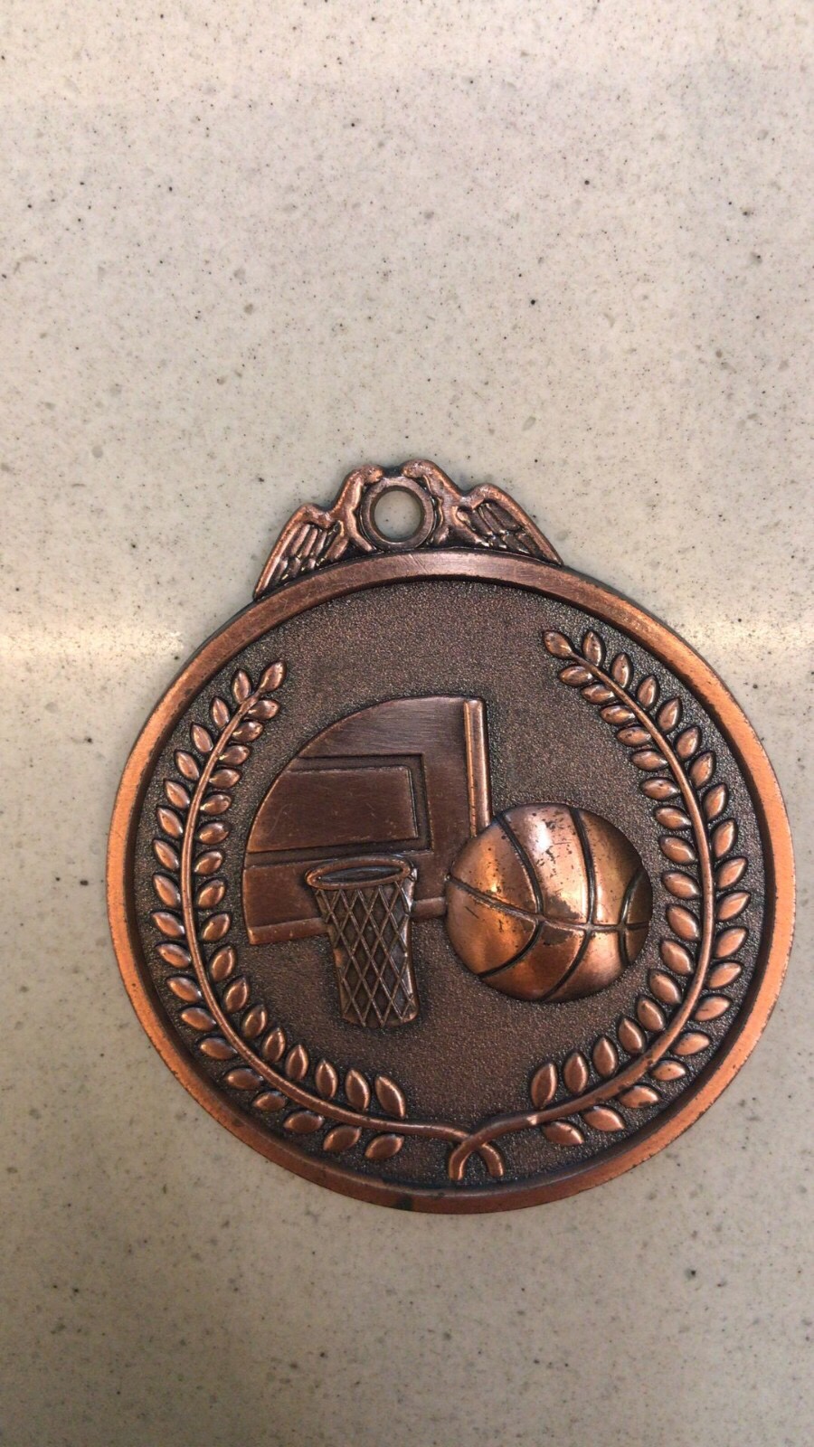 Bronze basketball medal details Picture
