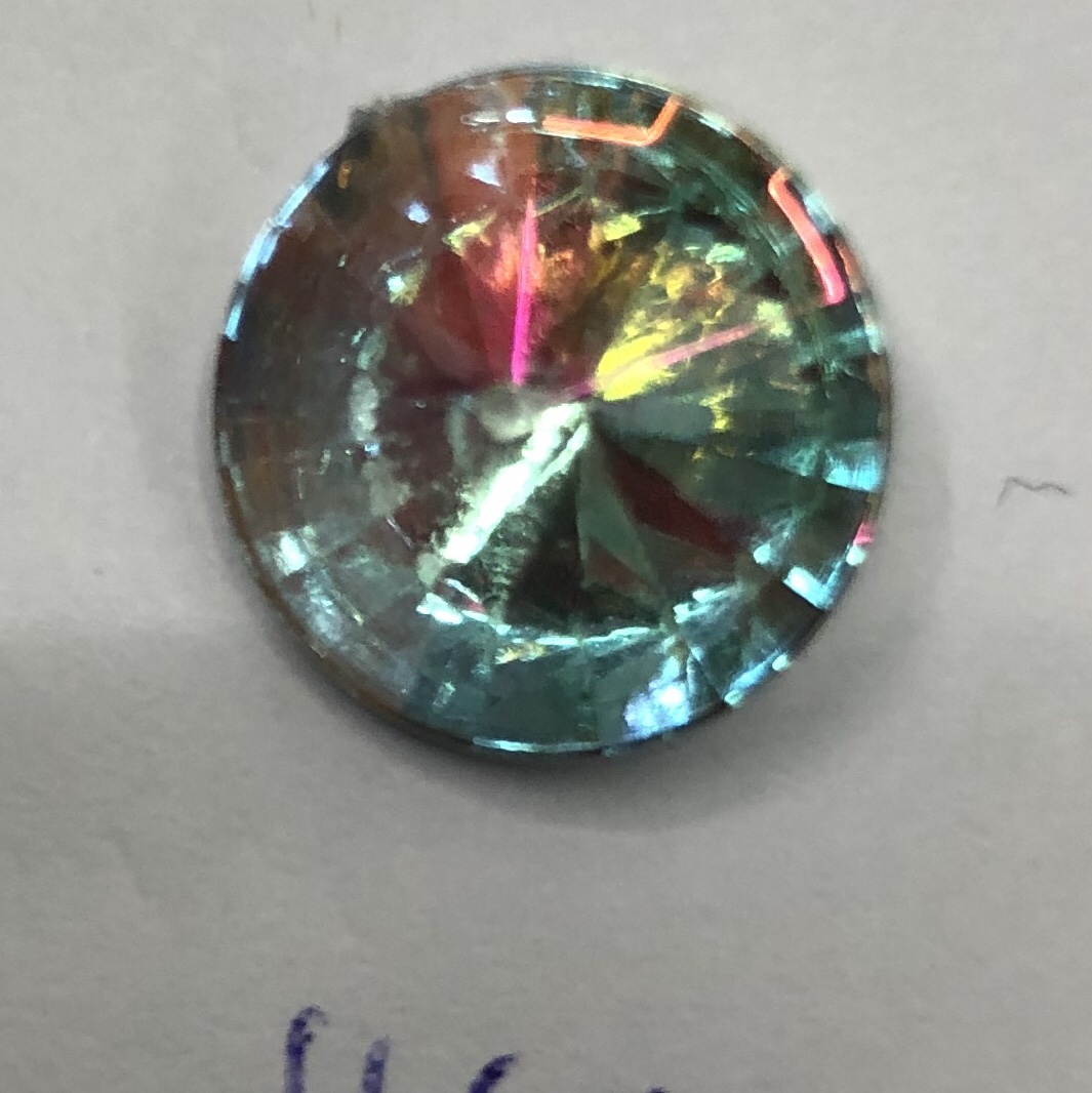 14mm satellite diamond, white AB colour