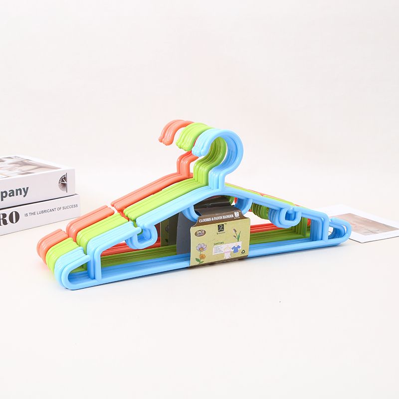 旭峰 品牌直销塑料彩色防滑衣架成人多色可选衣架加厚裤子宽落地晾衣架批发