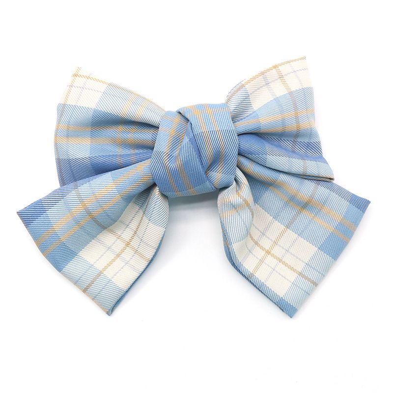 jk uniform with hair clips, Japanese and Korean girl style, school style, bow spring clips, jk hair ends clips details Picture