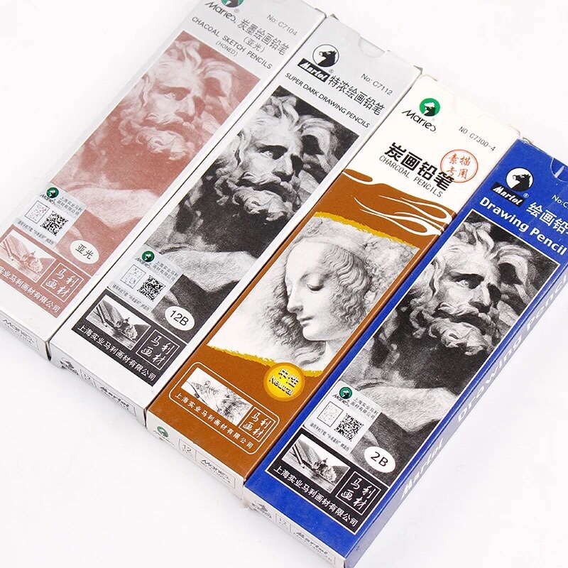 Marley 7401 Sketch pencil, art sketch wooden pencil, exam pencil, drawing pencil, sketch Charcoal, HB 2B, 4B, 3B B, no free shipping details Picture