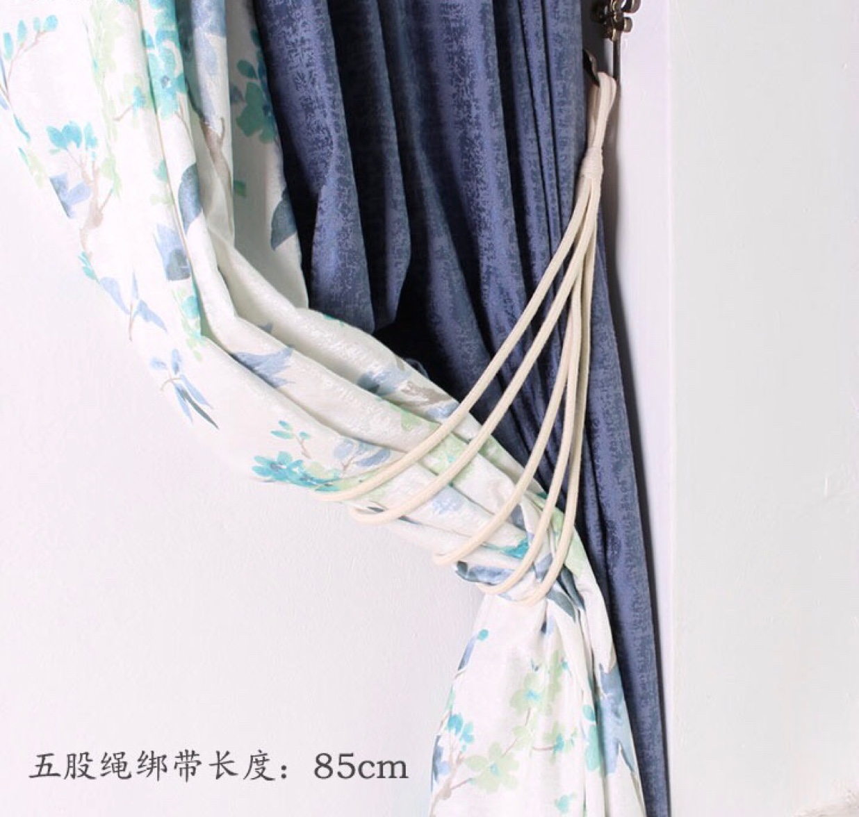 You a window decoration five strands of new ribbon a pair of binding rope decoration European curtain buckle storage belt curtain accessories thumbnail