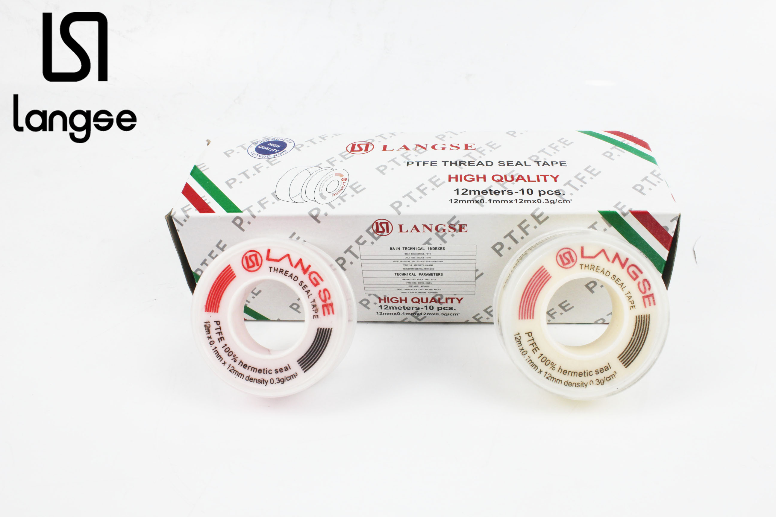 20米生料带 LANGSE 彩盒装白底实物图