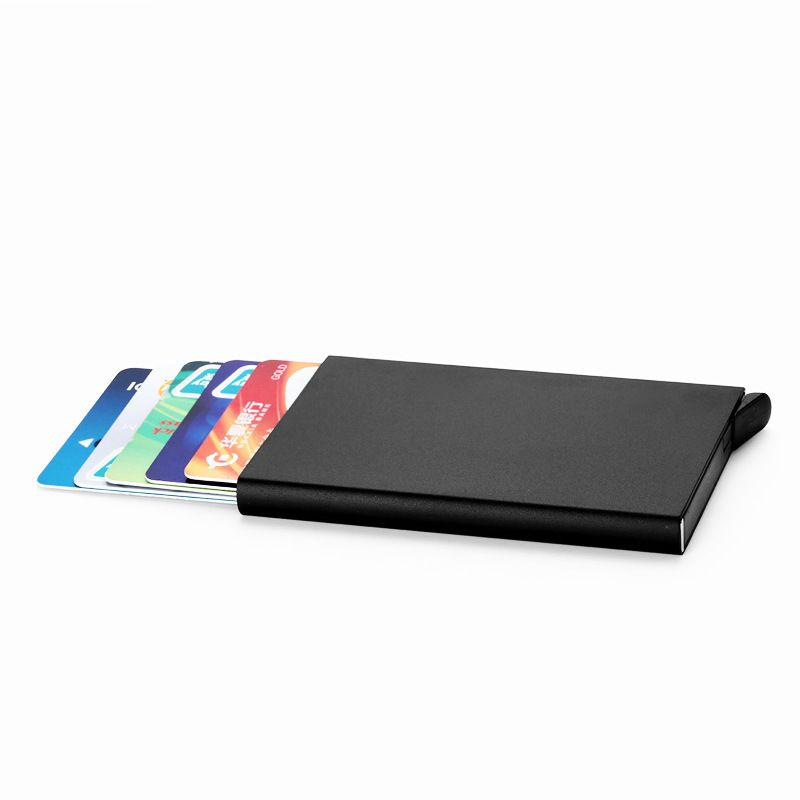 Anti-Consumer Card Bag Card Holder _ New Credit Card Box Automatic Card Bag For Men And Women Metal Business Card Box Manufacturers Direct Sales details Picture