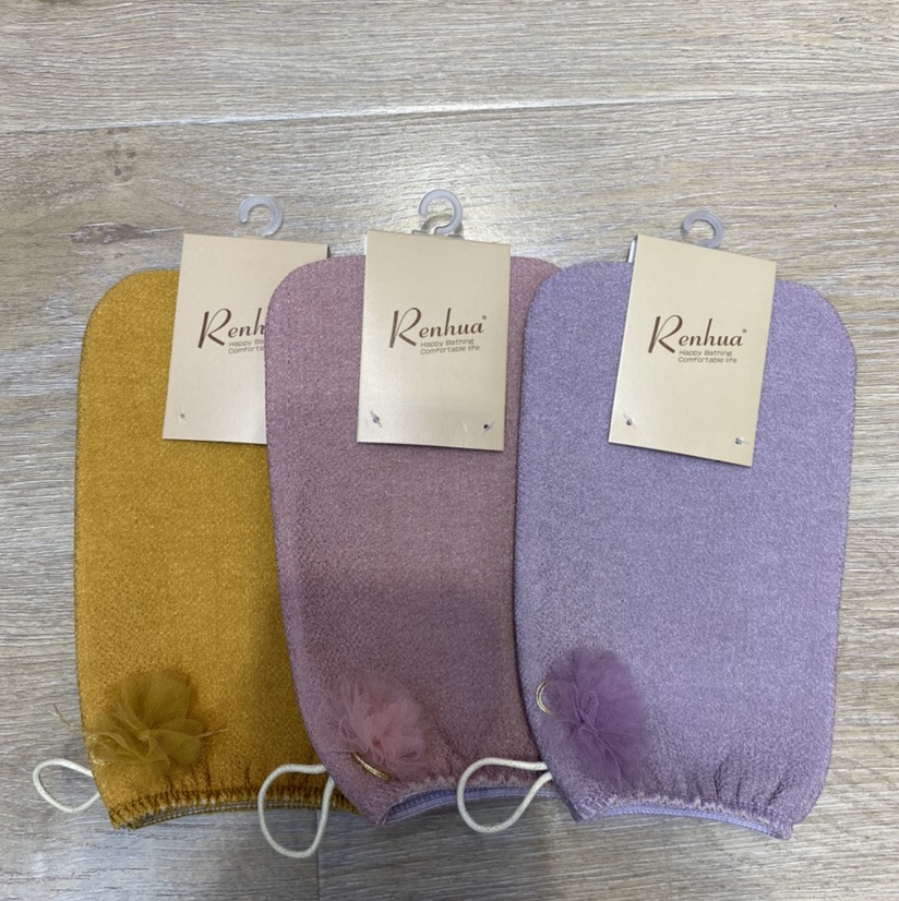 Jen Flower bath towel Bath gloves Macari color bath towel Bath towel full figure