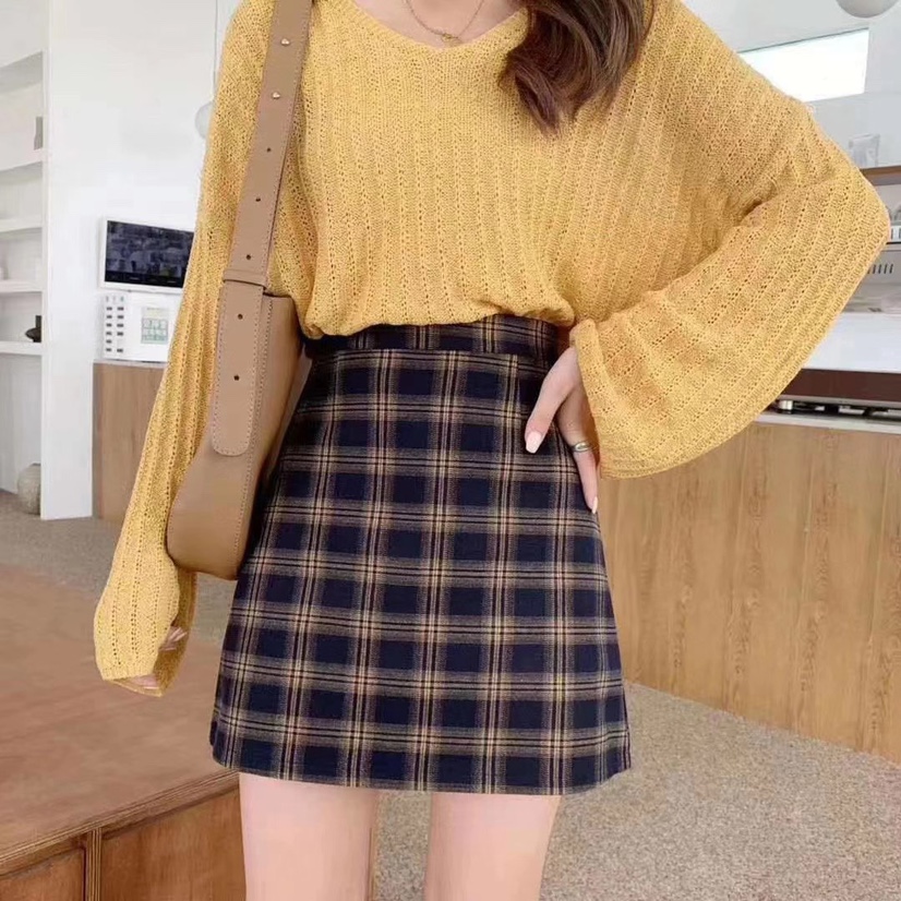 2020 new hot style plaid skirt Korean edition thumbnail