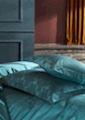 Luxurious all-cotton silk four-piece set (Fog blue) Item Picture