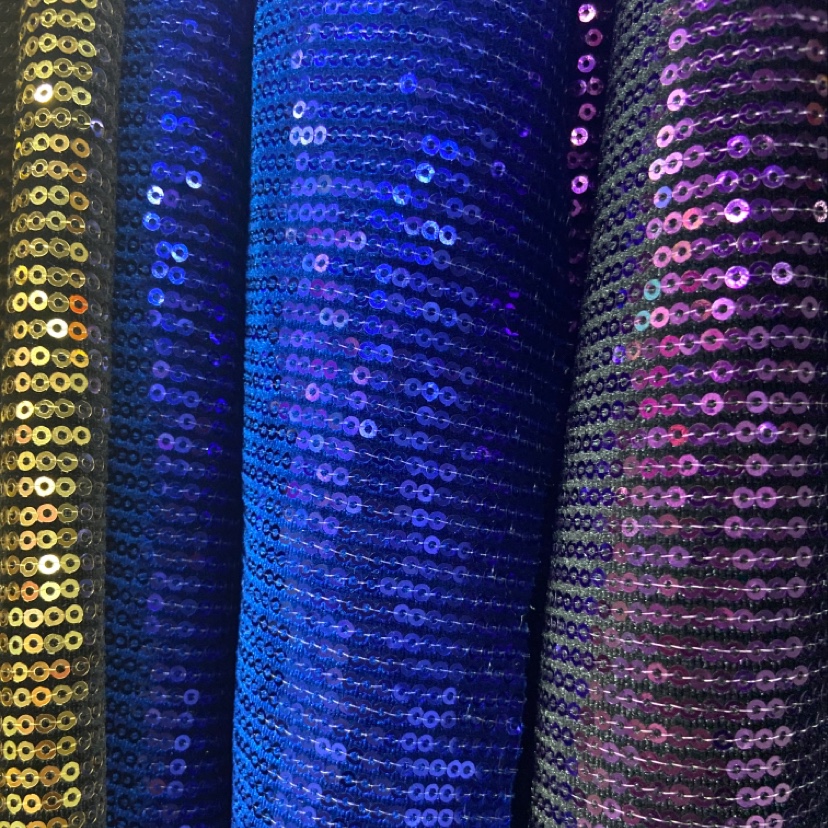 Dark Blue Sequin Combination Sequin Decorative Arts And Crafts Headdress Fabric Multi-Color Optional Clothing Design