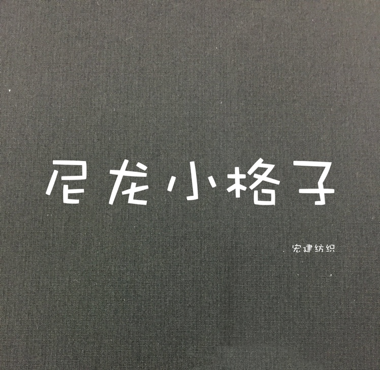 宏建纺织尼龙小格子