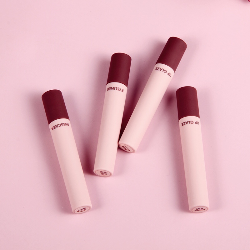 Hengfang's Personal Selection Makeup Set H7052 [Extra Edition] Waterproof Eyeliner + Curling Mascara + Soft Mist Lip Gloss [Lips] One box to Switch freely ♪(' ε '· ̣̥̇) Versatile makeup, light makeup, full of vitality, my love for you ♡→ even if you cover your mouth, it will sneak out of your eyes ღ(๑╯◡╰๑ღ) undefined