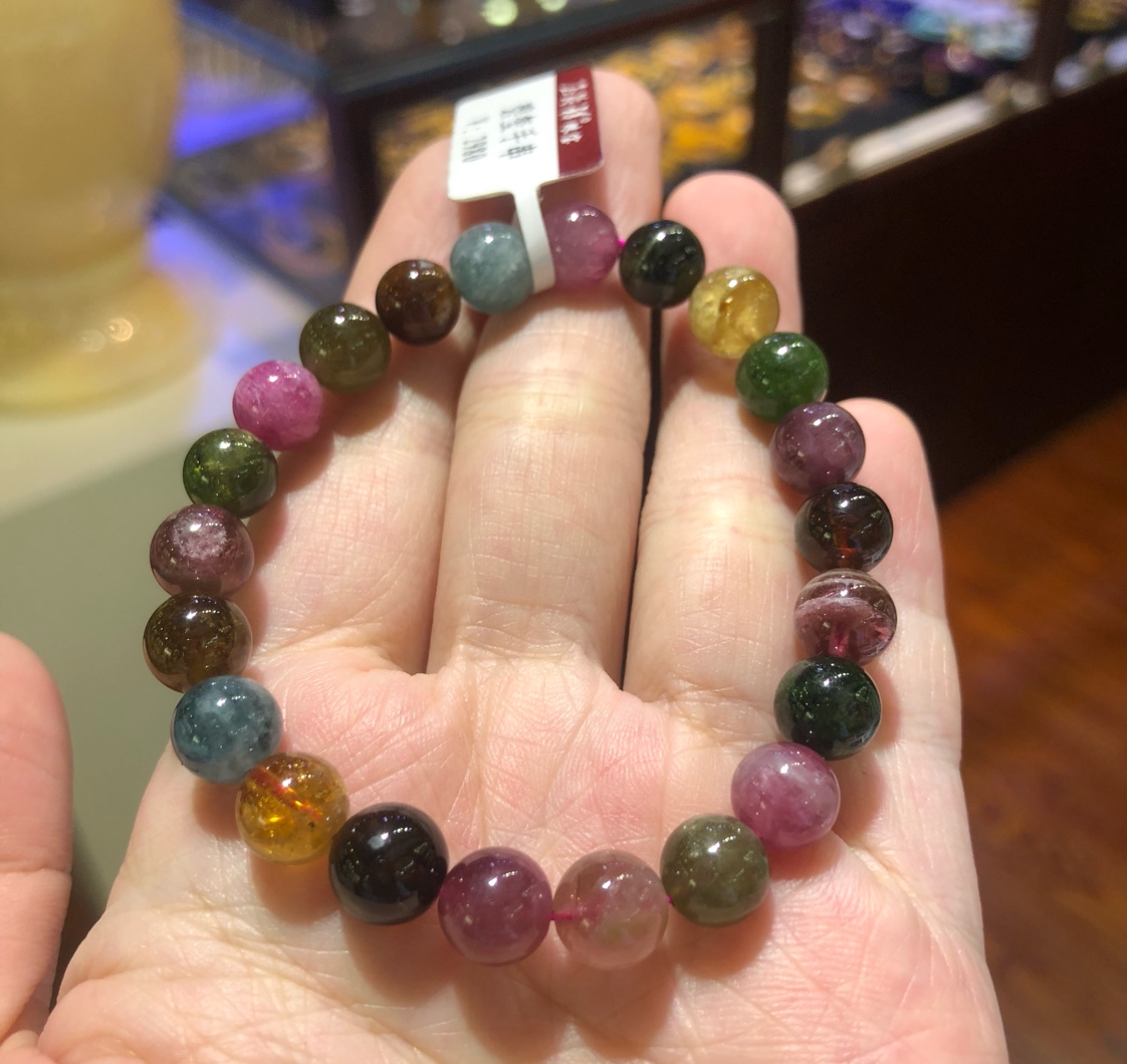 Natural tourmaline bracelet
