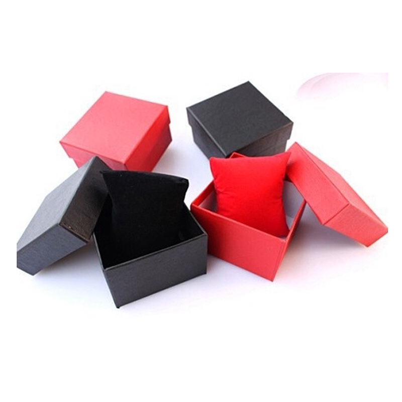 厂家低价直销礼品盒/手表盒子 厂家批发黑红硬纸板盒子详情图1