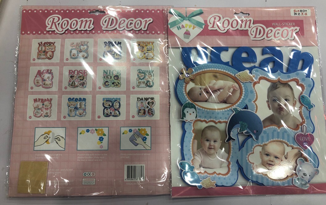 Photo frame sticker Specification drawing