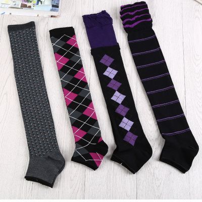The ladies wear socks to warm socks and socks full figure