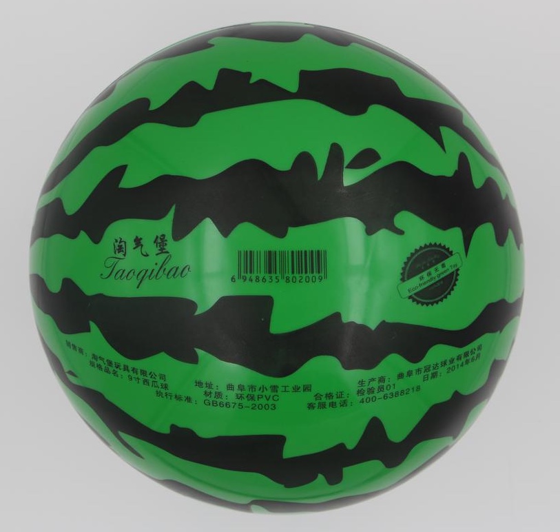 Wholesale of 300 9-inch watermelon ball inflatable toys per piece