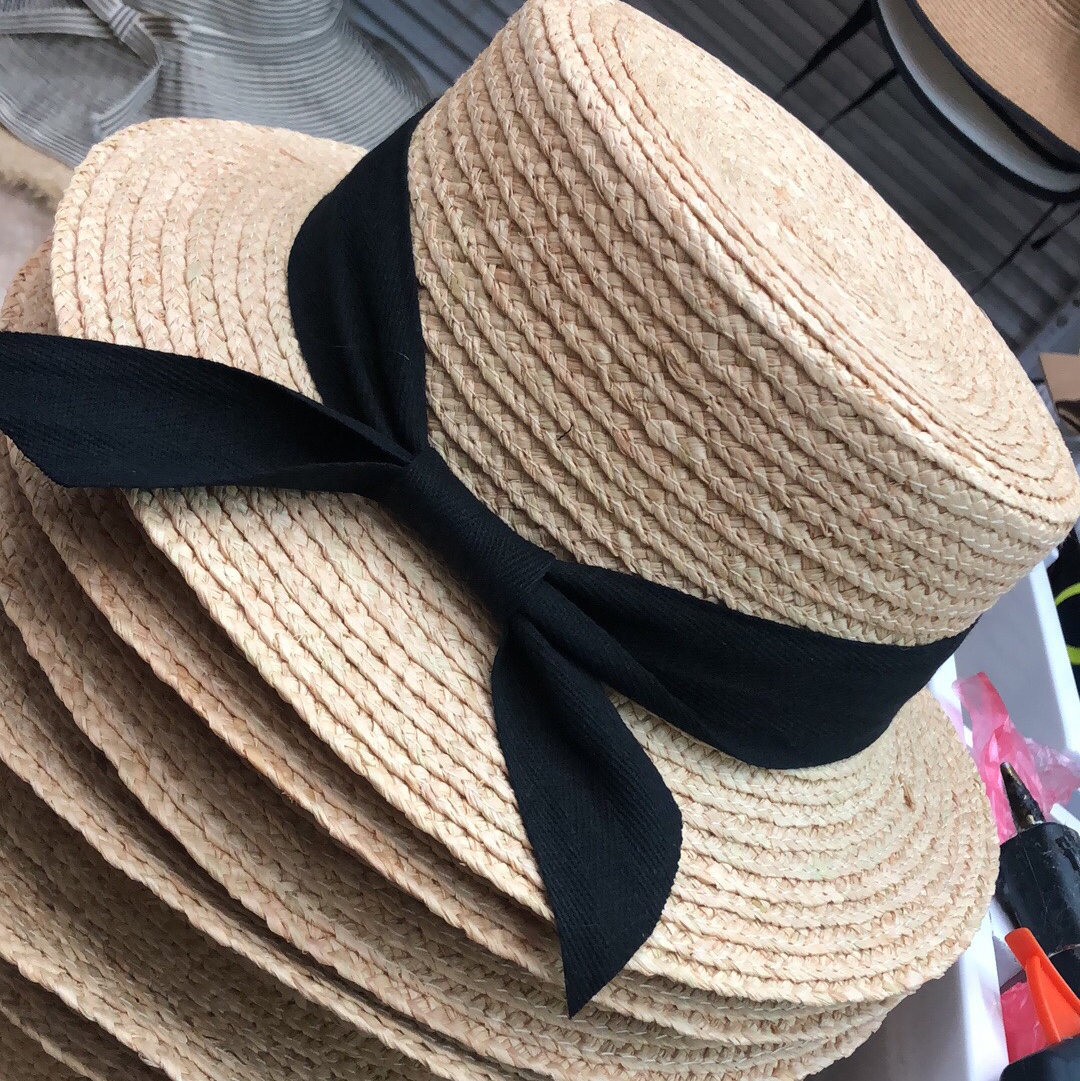 Lafite flat top straw hat sunshade sunblock straw hat fashion straw hat thumbnail