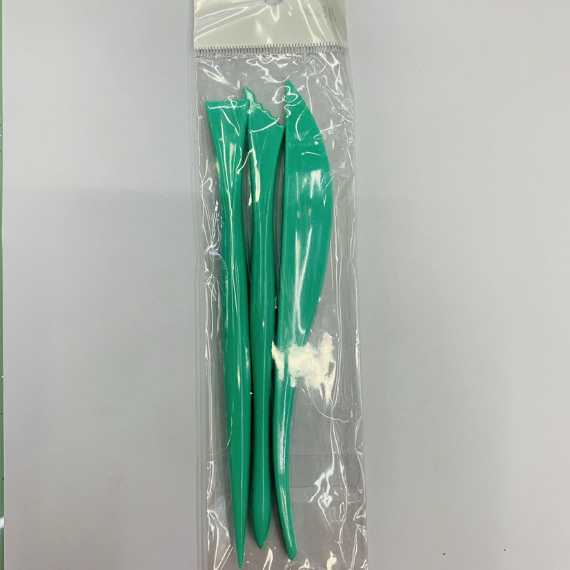 Plastic knife, clay knife, trowel set