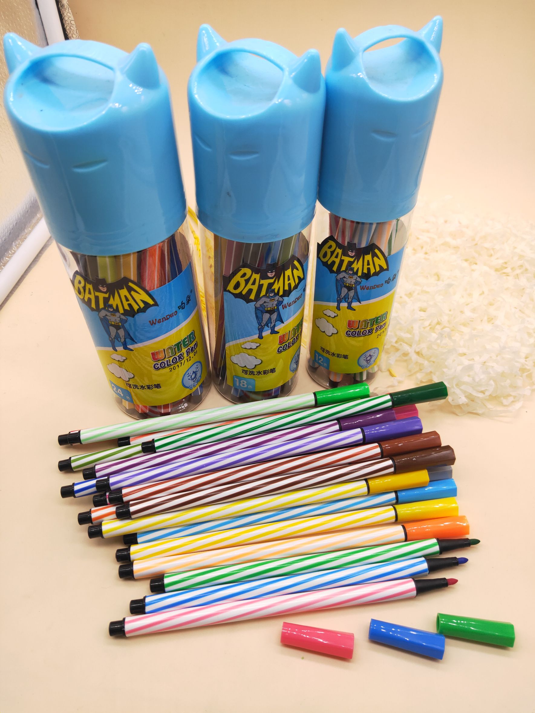 Kiss flower watercolor pen set Wholesale wash graffiti pen children's paintbrush bulk painting pen stationery gift color pen